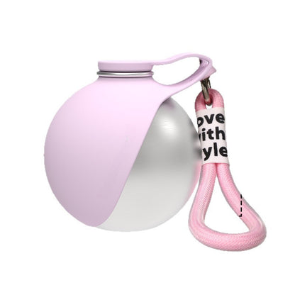 Portable Pet Water Bottle with Silicone Bowl