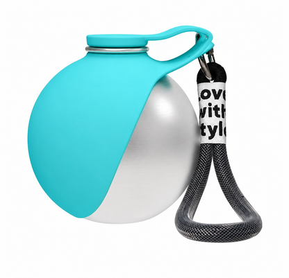 Portable Pet Water Bottle with Silicone Bowl